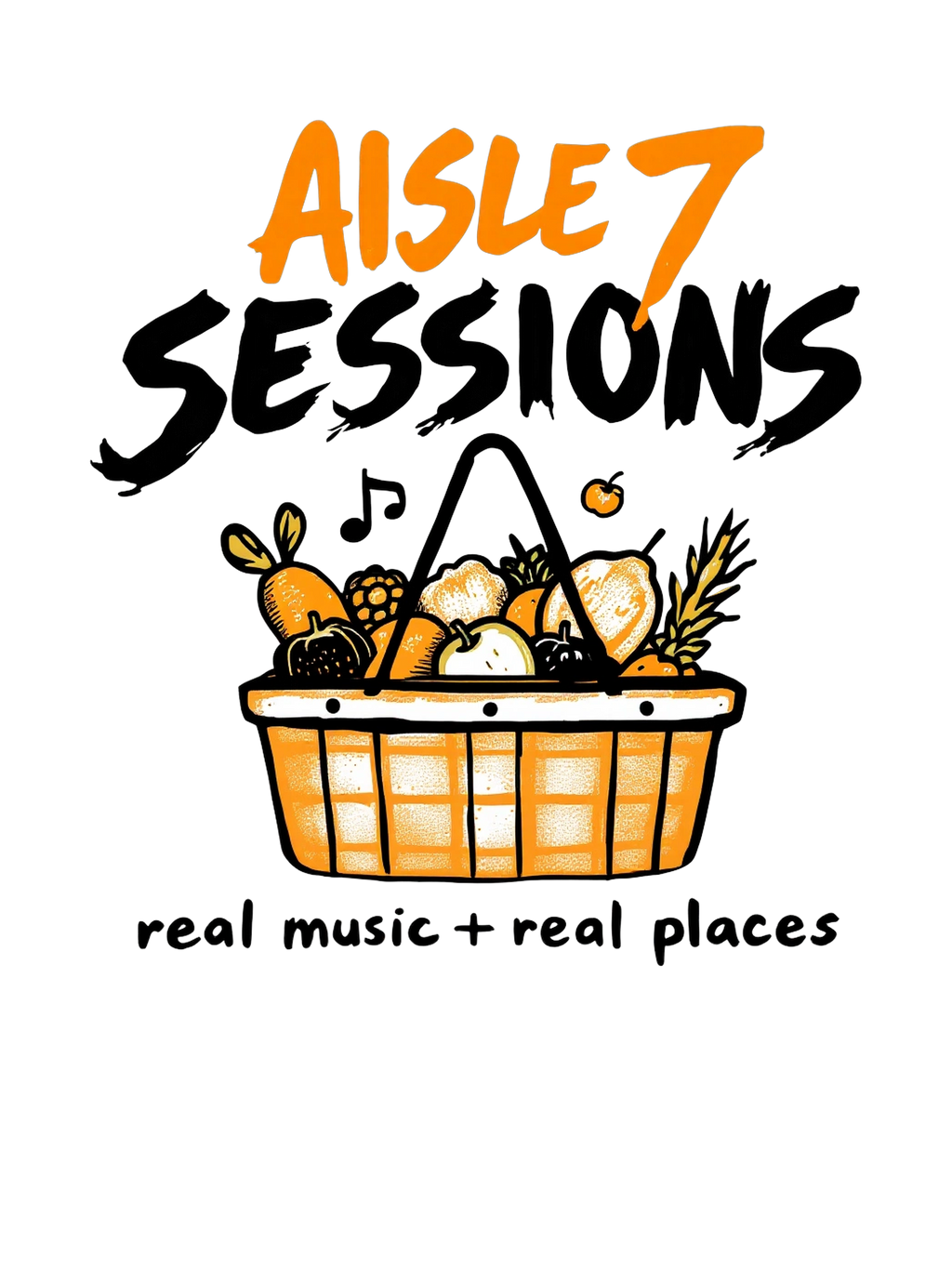 Grocery store’s produce section concerts give indie musicians a live venue. People want more. Aisle 7 Sessions - Real Music Real Places Tee