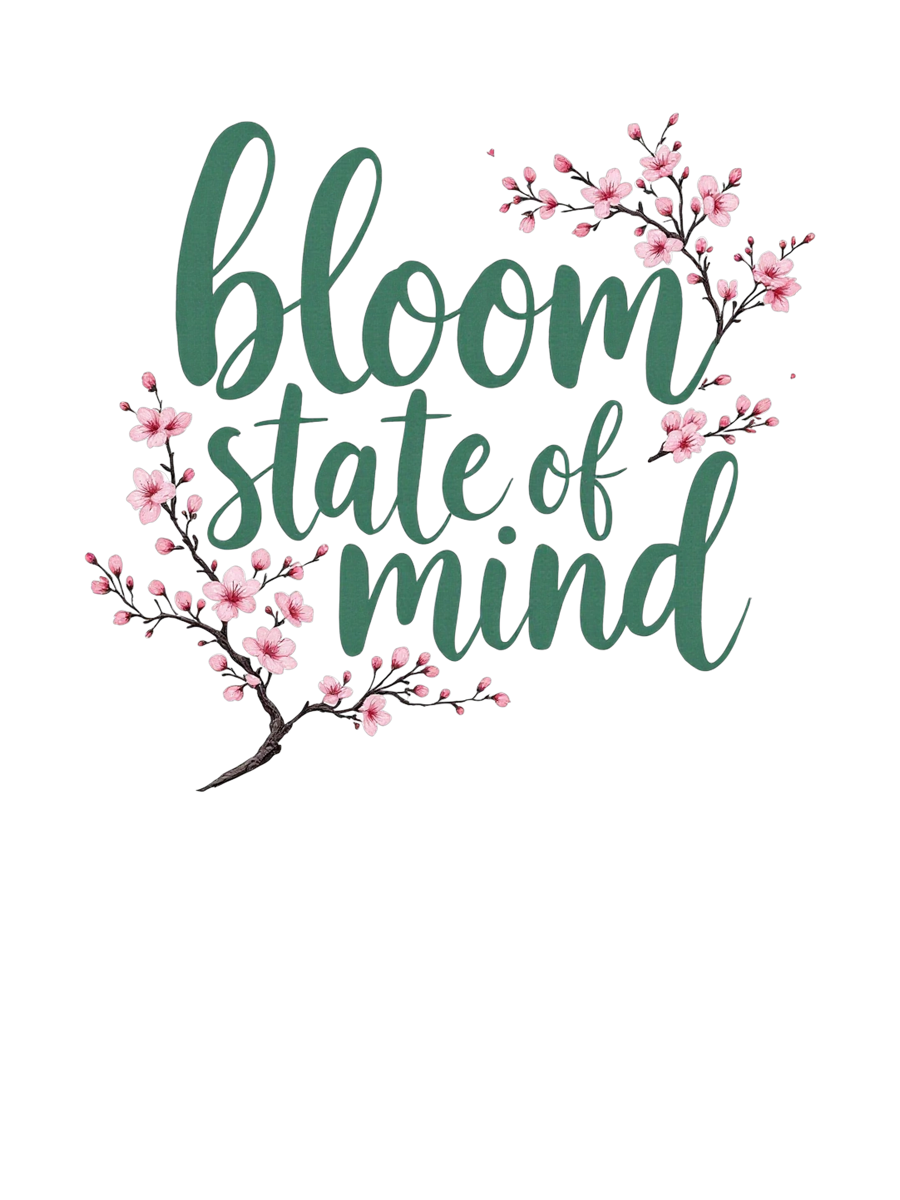 spring Bloom State of Mind Mindful Spring Hoodie