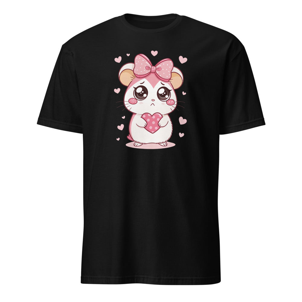 Coquette Sad Hamster Coquette Sad Hamster - Aesthetic Melancholy Tee - Image 1