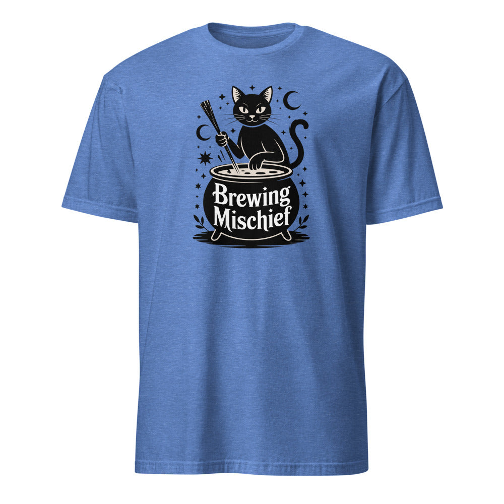 Witchy Black Cat Brewing Mischief Witchy Black Cat Brewing Mischief Tee - Mystical Vibes - Image 2