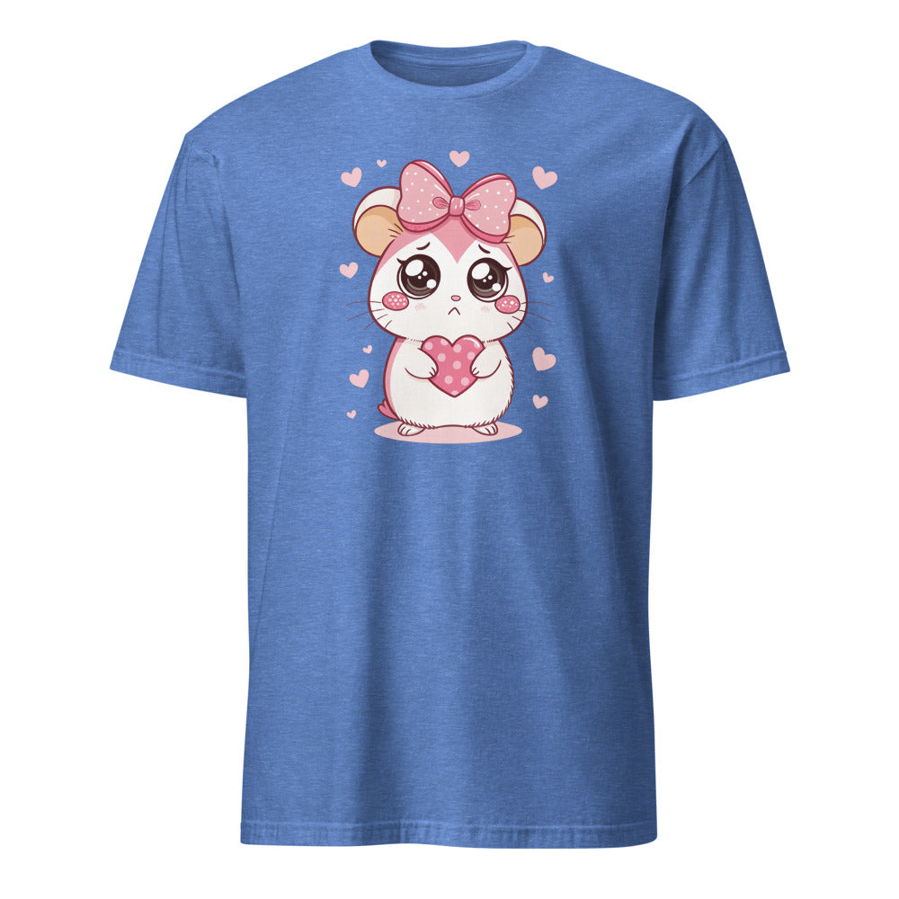 Coquette Sad Hamster Coquette Sad Hamster - Aesthetic Melancholy Tee - Image 2