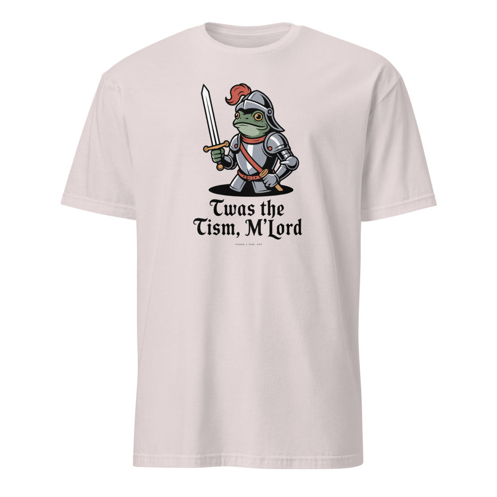 ’twas The ’tism, M’lord Medieval Frog Knight Meme 'Twas The 'Tism M'lord Medieval Frog Knight Meme Tee - Image 2