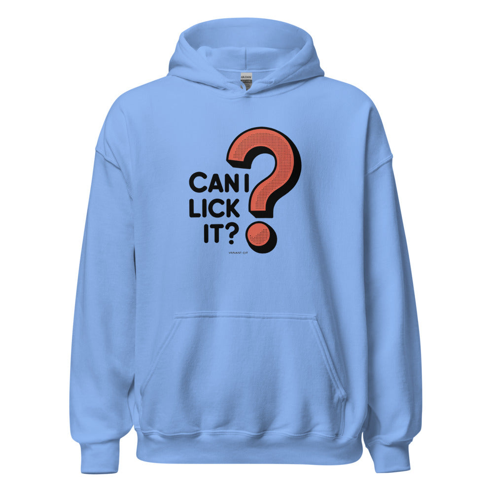 Can I Lick It? Can I Lick It? Minimalist Question Hoodie - Image 2